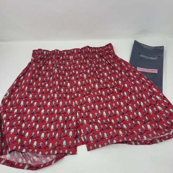 Vineyard Vines Men Small Boxer Santa Playing Golf Christmas New Cotton - Picture 6 of 7